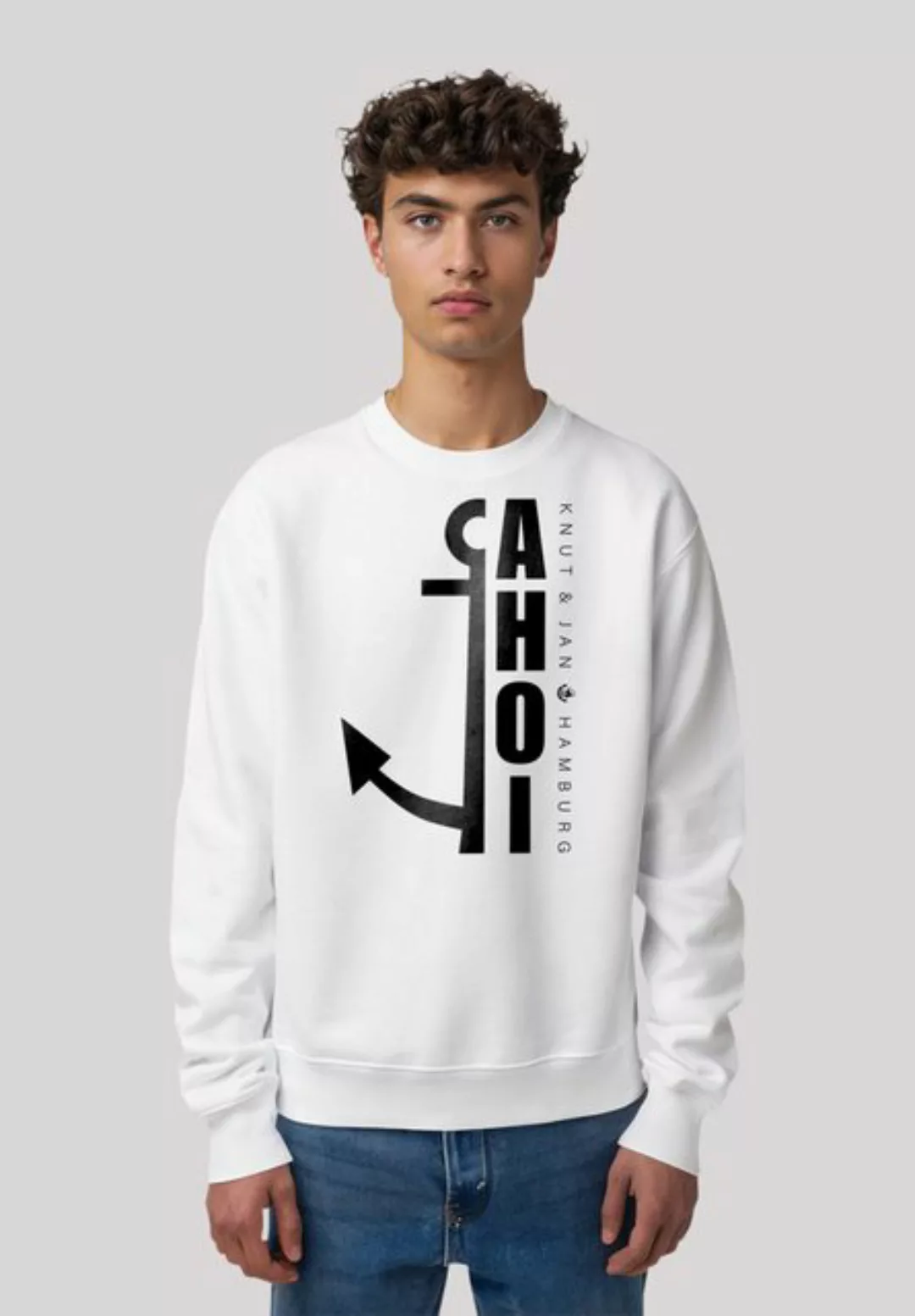 F4NT4STIC Sweatshirt "Ahoi Anker Outlines Knut & Jan Hamburg", Premium Qual günstig online kaufen