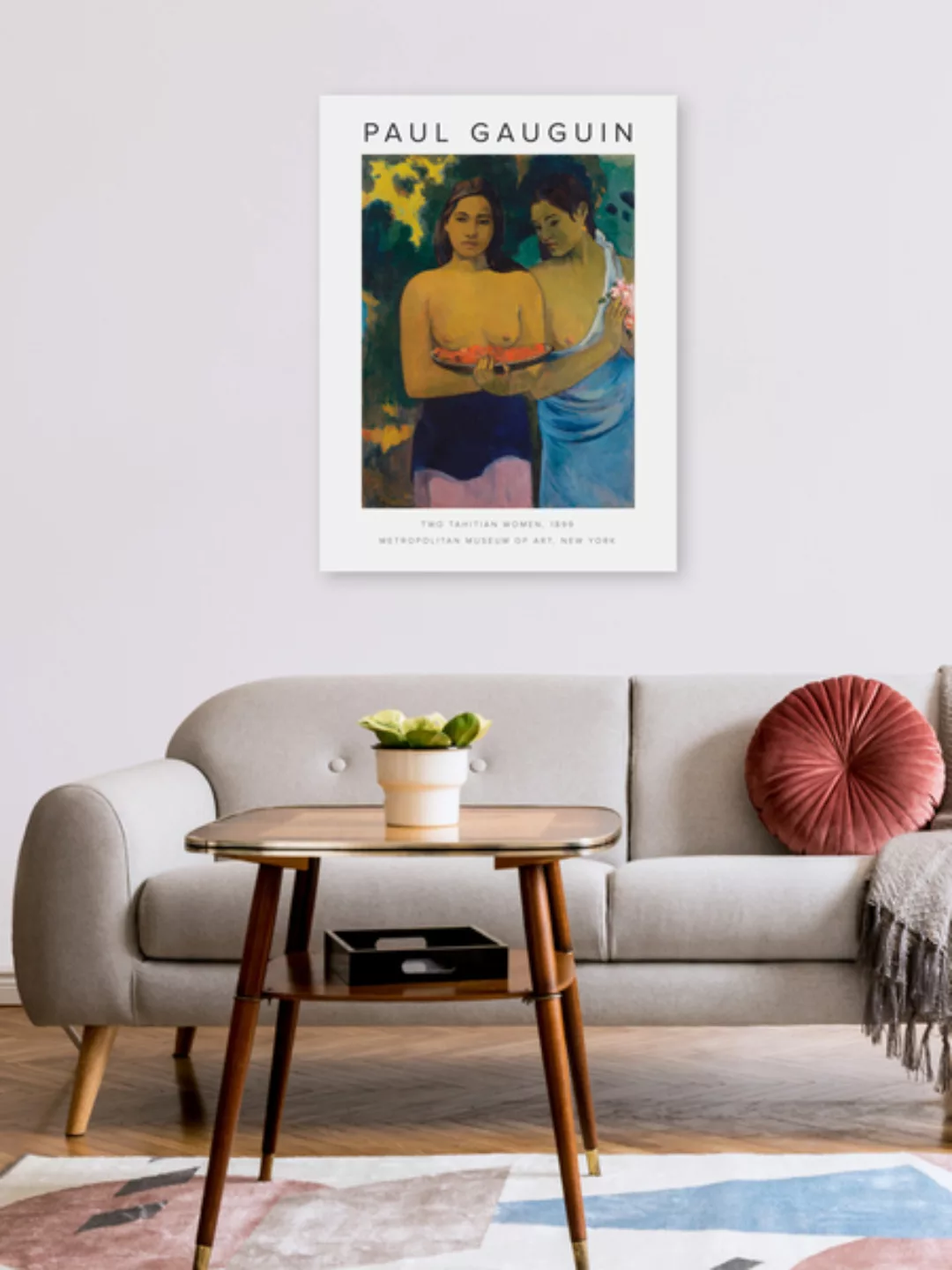 Poster / Leinwandbild - Ausstellungsposter: Two Tahitian Women Von Paul Gau günstig online kaufen