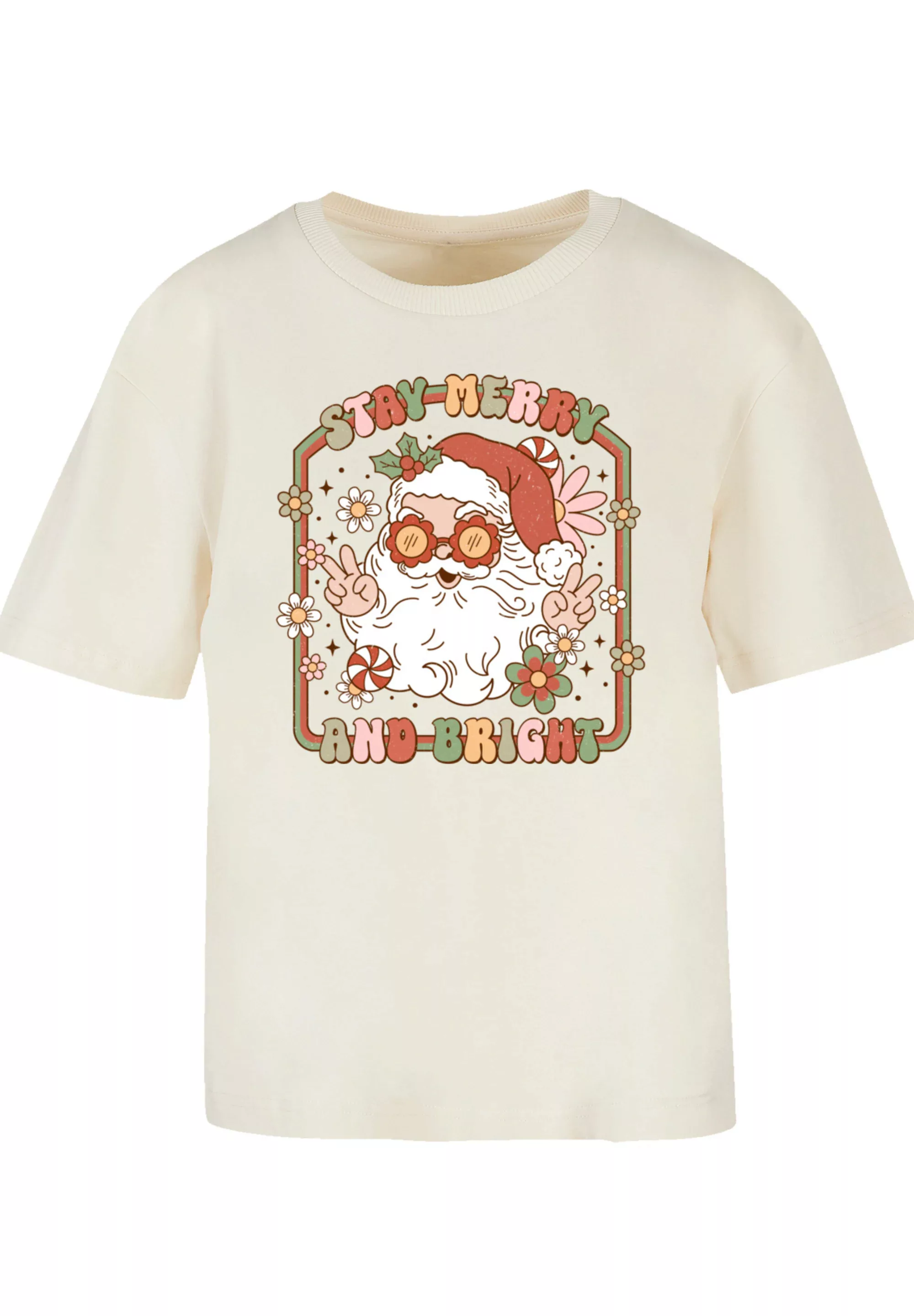 F4NT4STIC T-Shirt "Stay Merry And Bright Hippie Santa", Premium Qualität, W günstig online kaufen