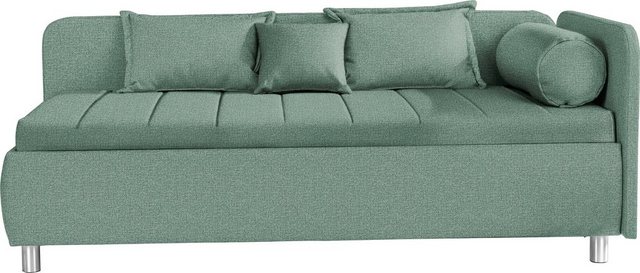 alina Schlafsofa "Kiana", mit Bettkasten und Zierkissen, Liegefläche 90/200 günstig online kaufen