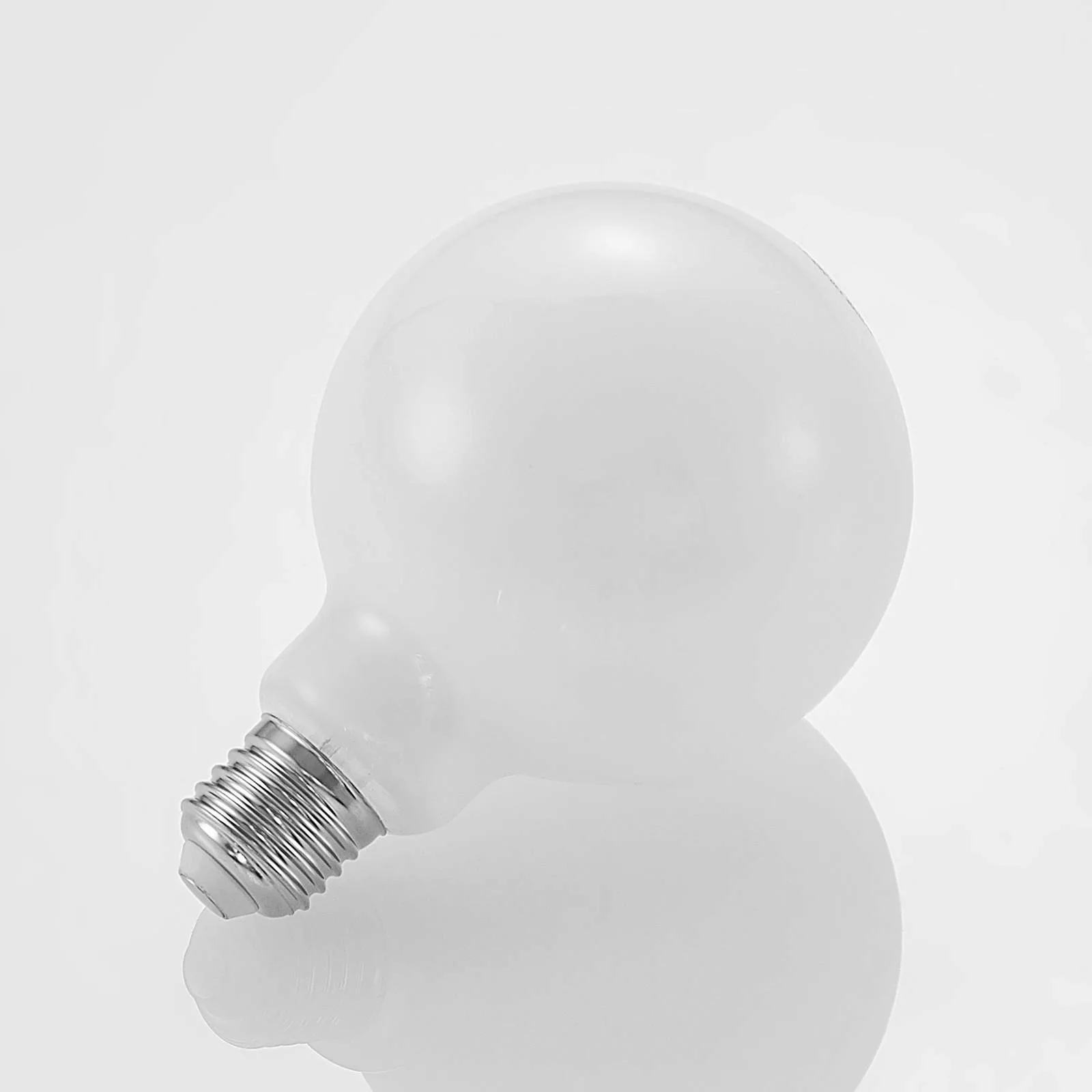 LED-Lampe E27 4W 2.700K G95 Globe, dimmbar, opal günstig online kaufen