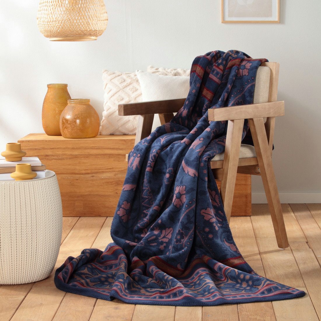 Wohndecke Persian Garden, orientalische Kuscheldecke in günstig online kaufen
