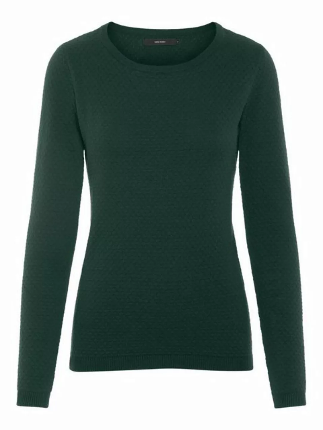 Vero Moda Rundhalspullover VMCARE STRUCTURE LS O-NECK BLOUSE aus Bio-Baumwo günstig online kaufen