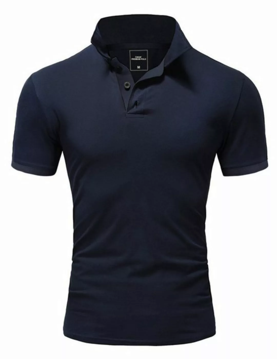 Amaci&Sons Poloshirt MAINE Basic Kurzarm Poloshirt günstig online kaufen