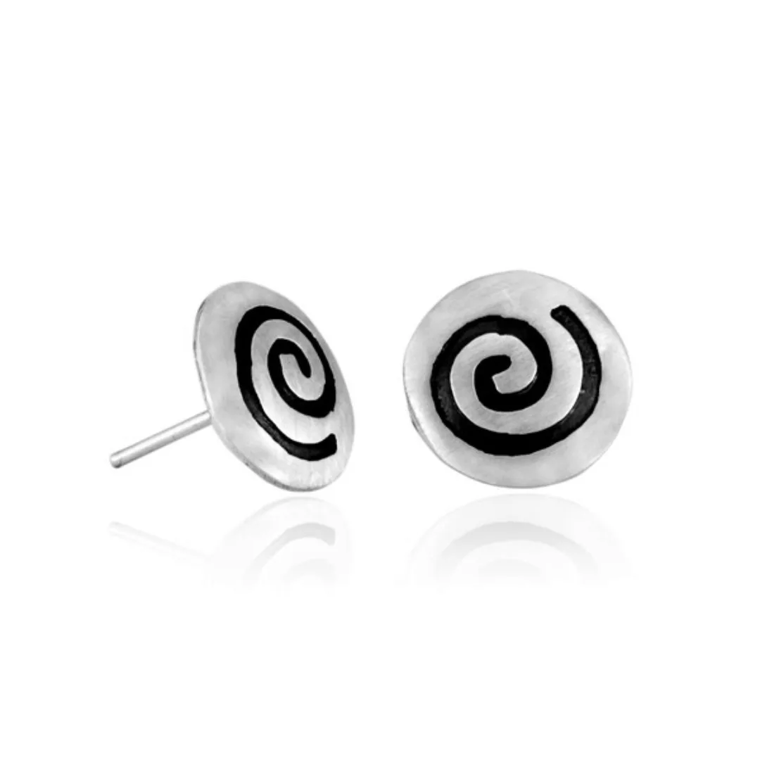 Silber Ohrringe Spirale Fair-trade Und Handmade günstig online kaufen