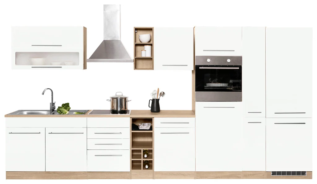 HELD MÖBEL Küchenzeile "Eton", mit E-Geräten, Breite 390 cm günstig online kaufen