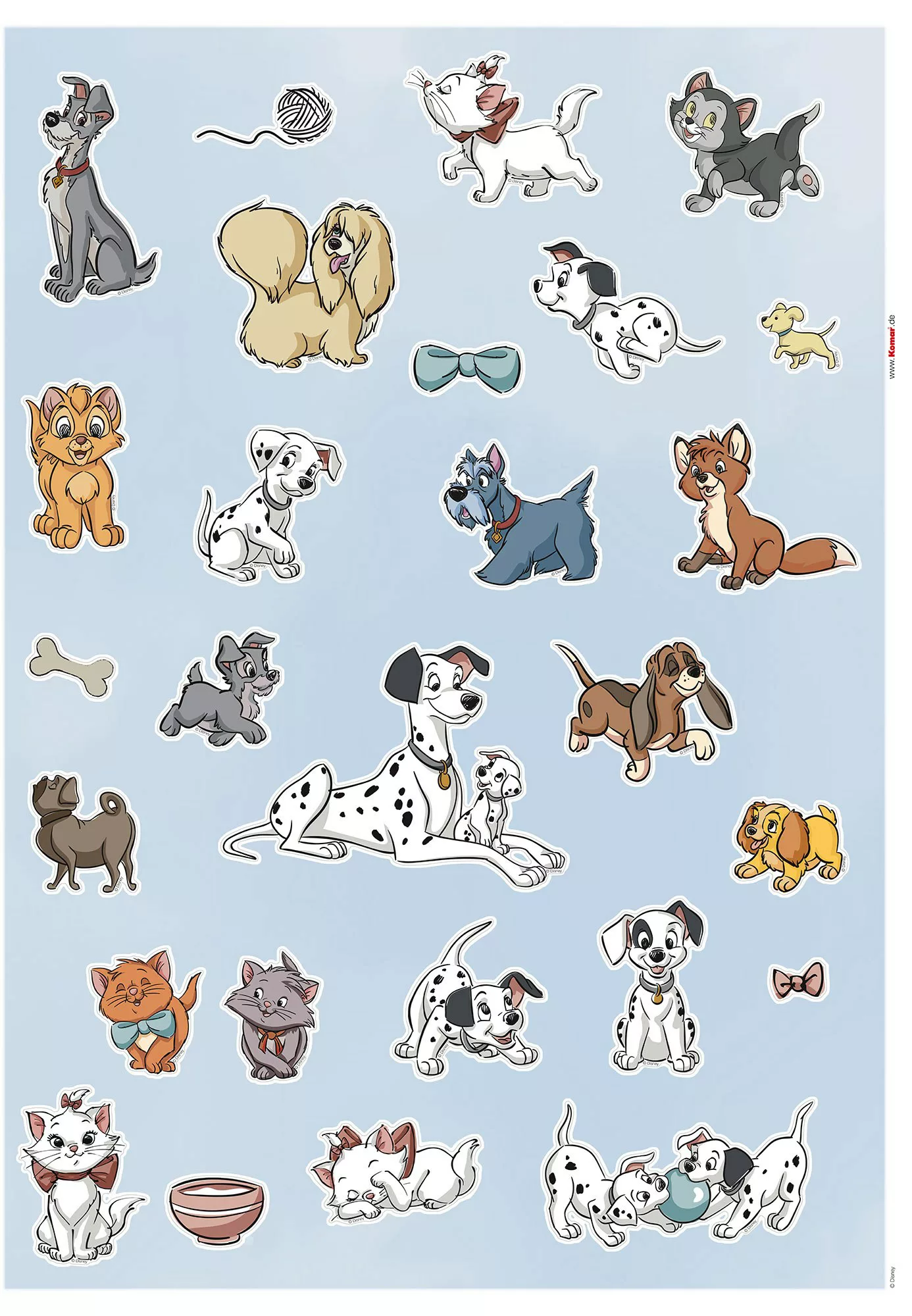 Komar Wandtattoo Disney Cats and Dogs 101 Dalmatiner Disney Cats and Dogs günstig online kaufen