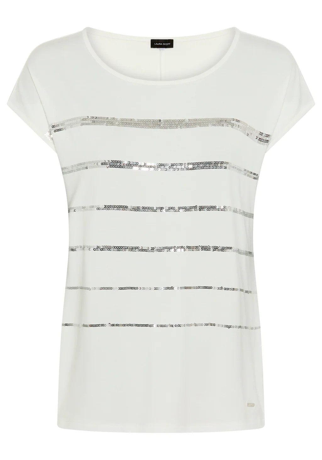 Laura Scott T-Shirt, ärmellos, hüftlang, mit glitzernden Pailletten - NEUE günstig online kaufen