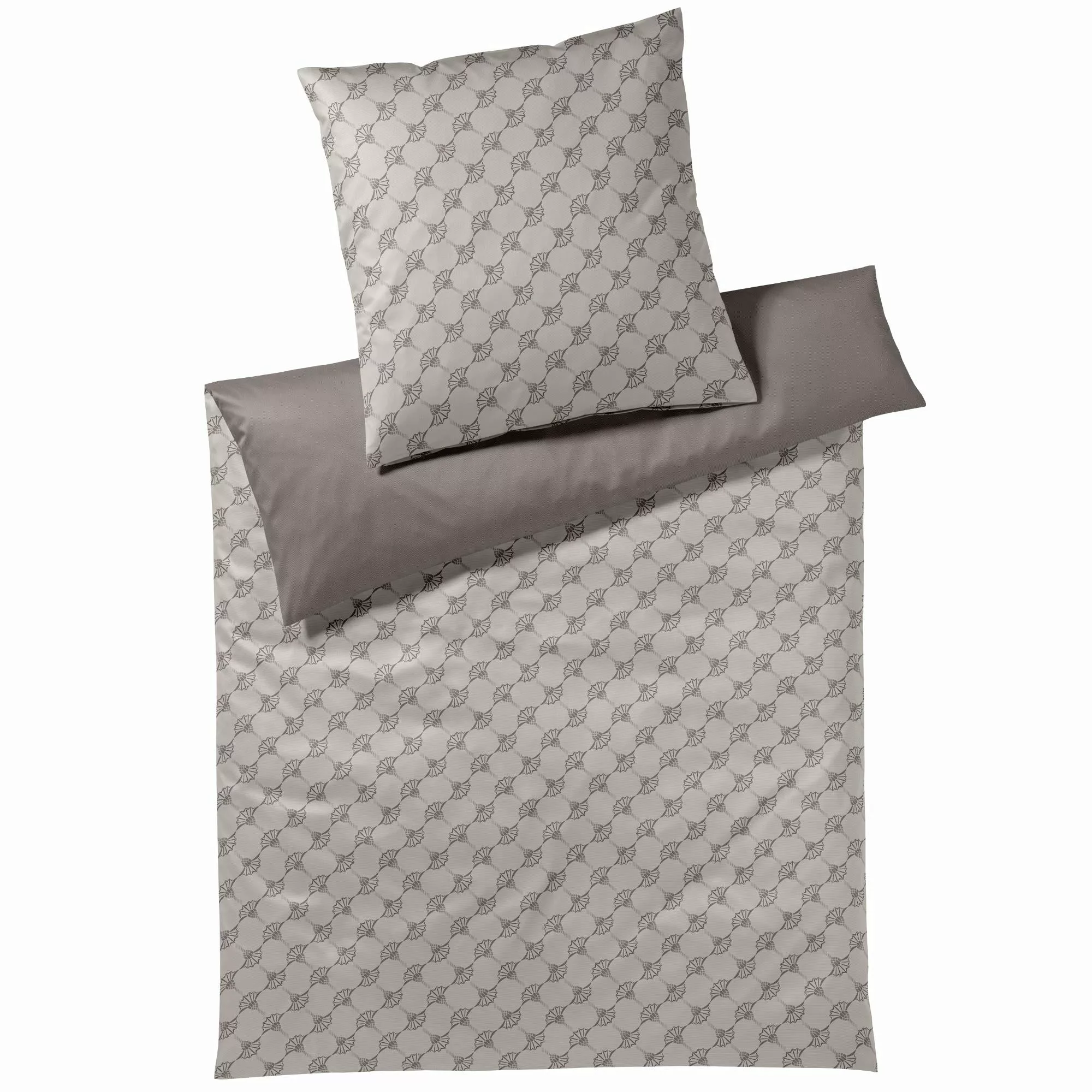 JOOP! Comfort Satin Bettwäsche 4083-17 Cornflower Double Taupe 135x200 günstig online kaufen