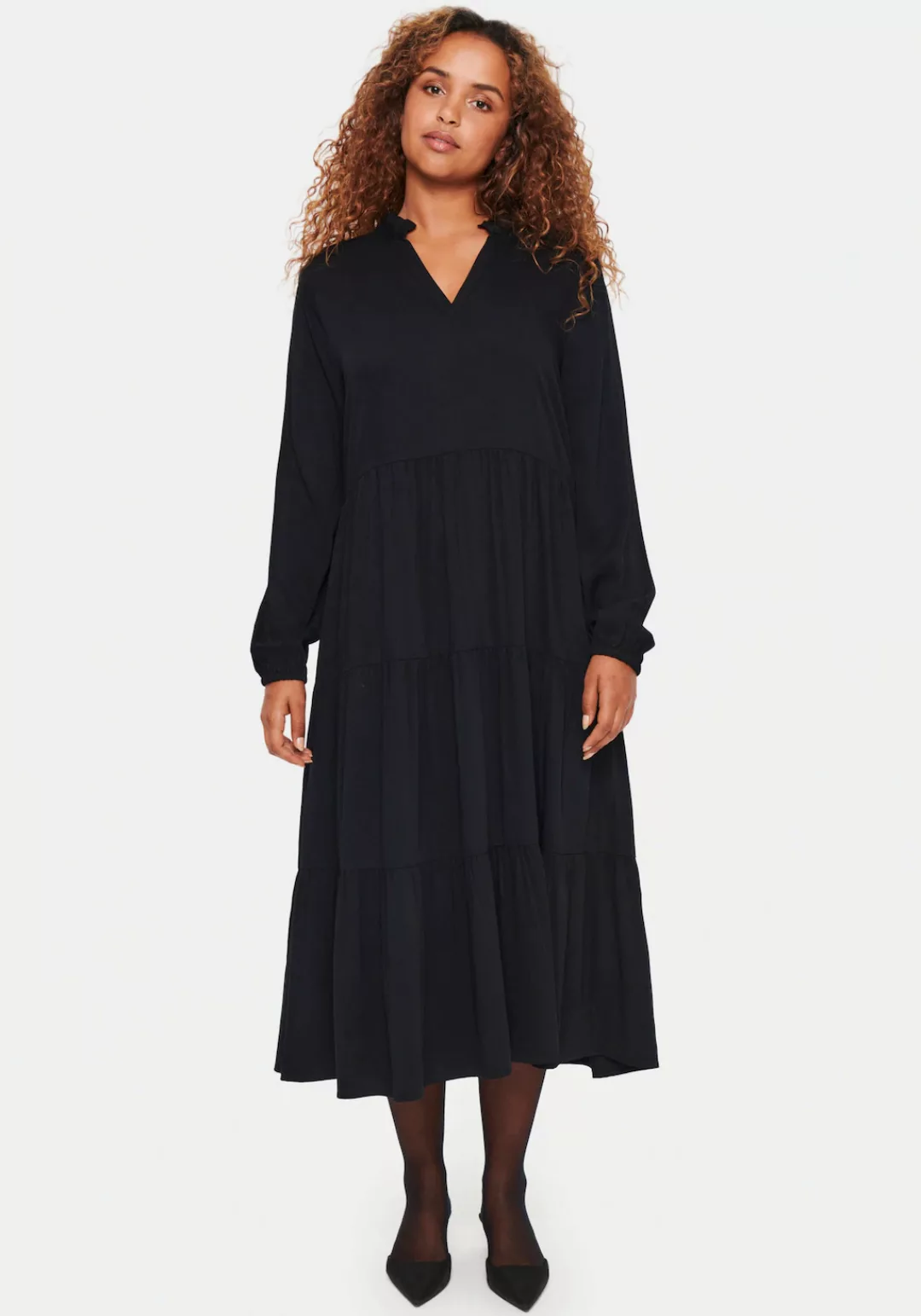 Saint Tropez Sommerkleid "EdinaSZ Maxi LS Dress" günstig online kaufen