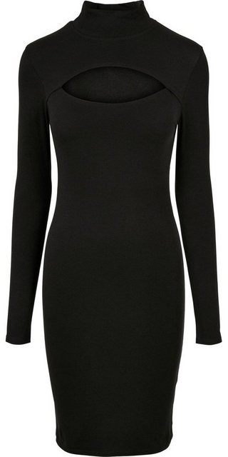 URBAN CLASSICS Jerseykleid Damen Ladies Stretch Jersey Cut-Out Turtleneck D günstig online kaufen