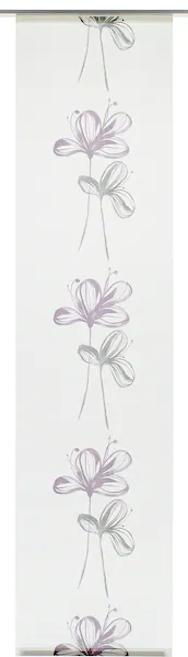 GARDINIA Schiebegardine »Flächenvorhang Stoff Flower«, (1 St.), ohne Paneel günstig online kaufen