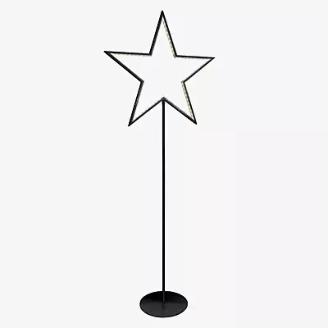 LED Sternstehleuchte Lucy in Schwarz 5W 130cm günstig online kaufen