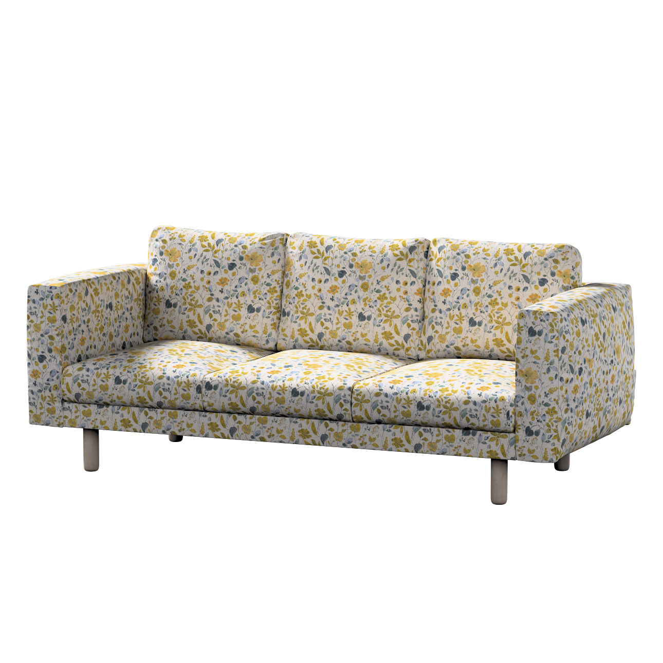 Bezug für Norsborg 3-Sitzer Sofa, gelb-blau, Norsborg 3-Sitzer Sofabezug, C günstig online kaufen