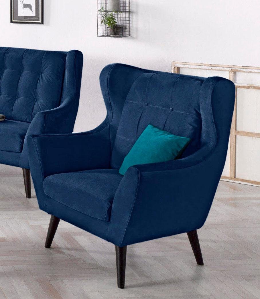 andas Ohrensessel "Hemmink, Sessel, Loungesessel", mit Knopfheftung günstig online kaufen