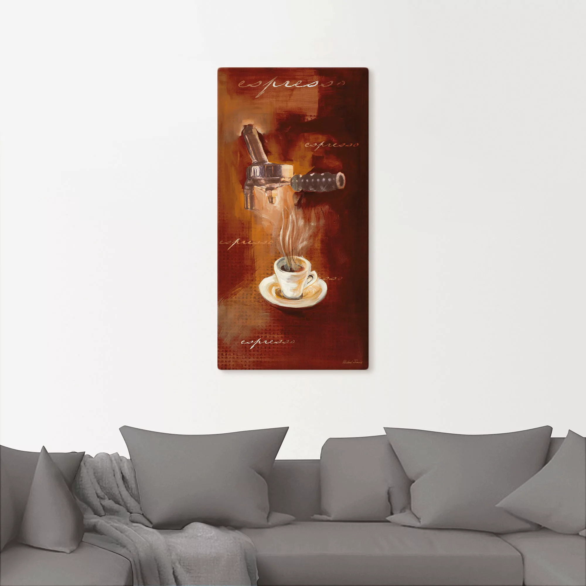 Artland Wandbild "Espresso I", Getränke, (1 St.), als Alubild, Outdoorbild, günstig online kaufen