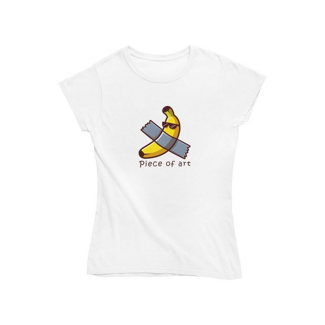 Novux T-Shirt PIECE OF ART Damen Tshirt Farbe Weiß günstig online kaufen