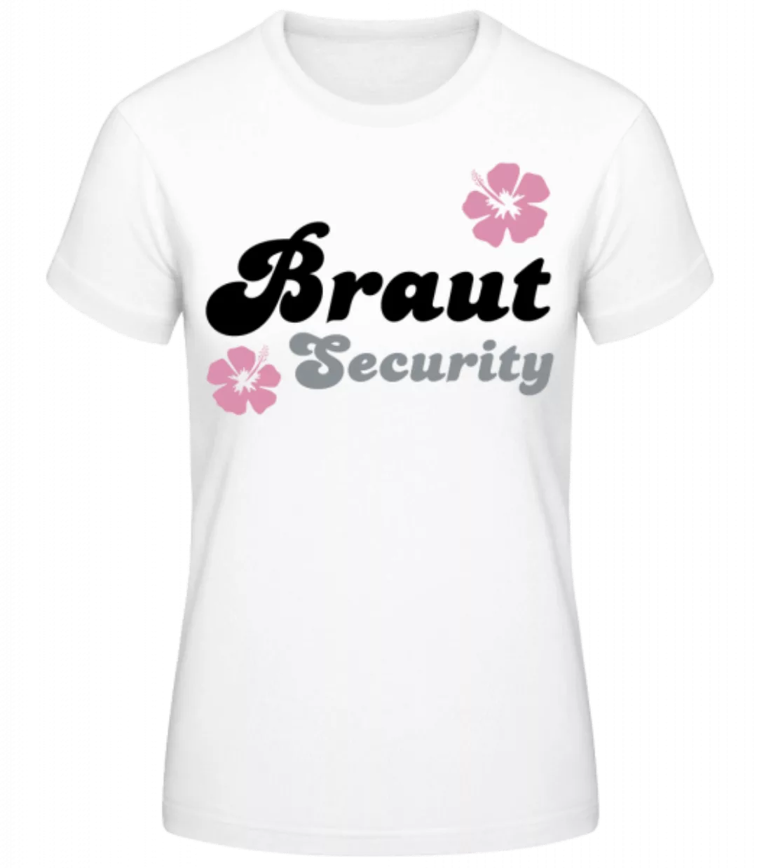 JGA Braut Security Blumen · Frauen Basic T-Shirt günstig online kaufen