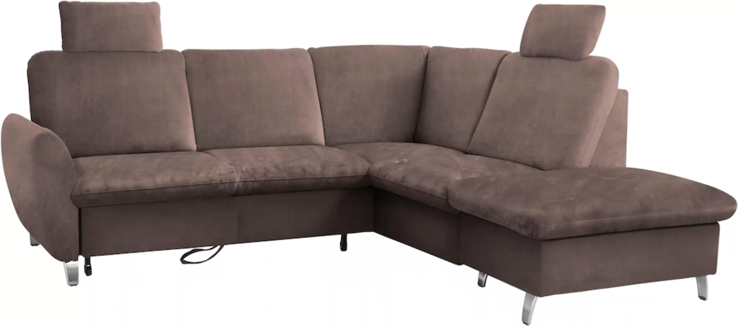 sit&more Ecksofa »Daytona L-Form«, mit Federkern, zwei Kopfstützen und wahl günstig online kaufen