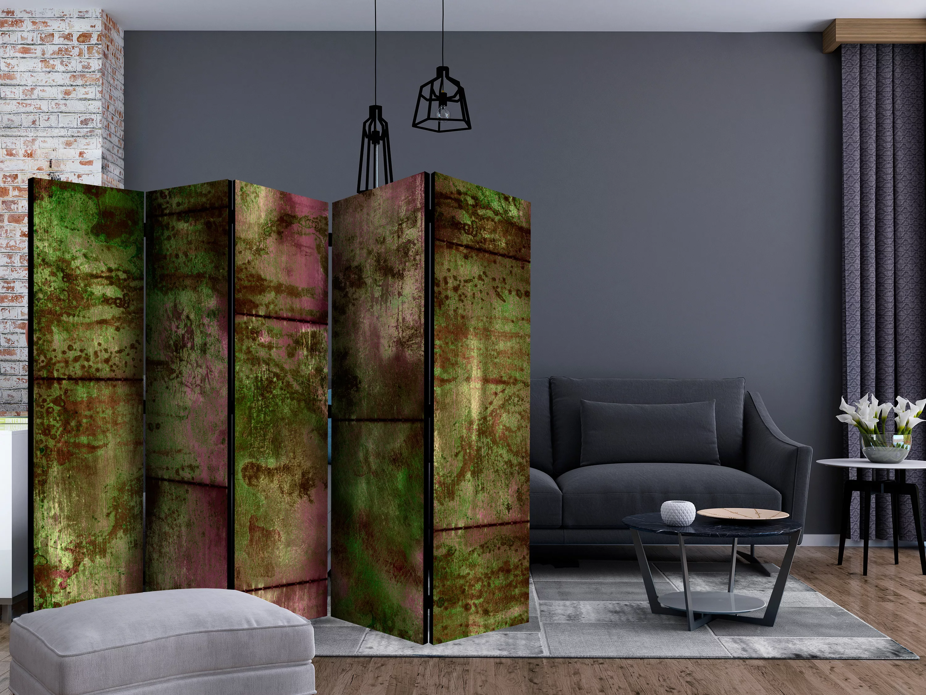 5-teiliges Paravent - Living Wall Ii [room Divders] günstig online kaufen