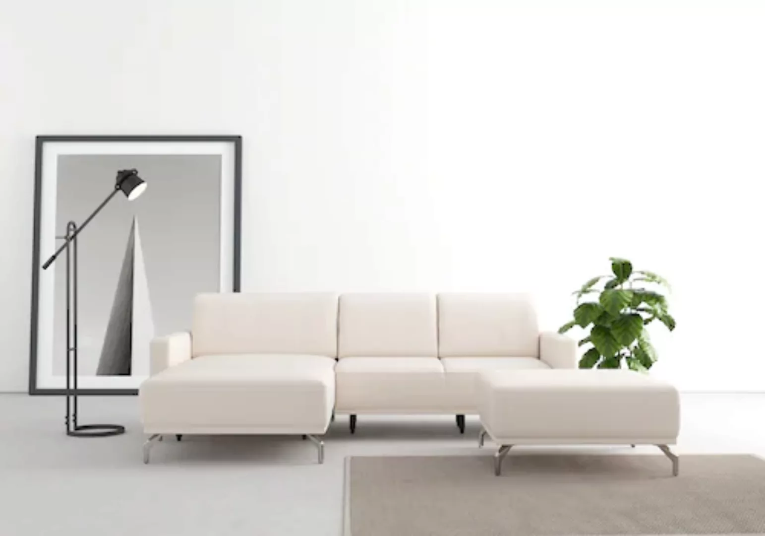 sit&more Ecksofa »Bailando L-Form«, wahlweise mit Kopfteilverstellung und V günstig online kaufen