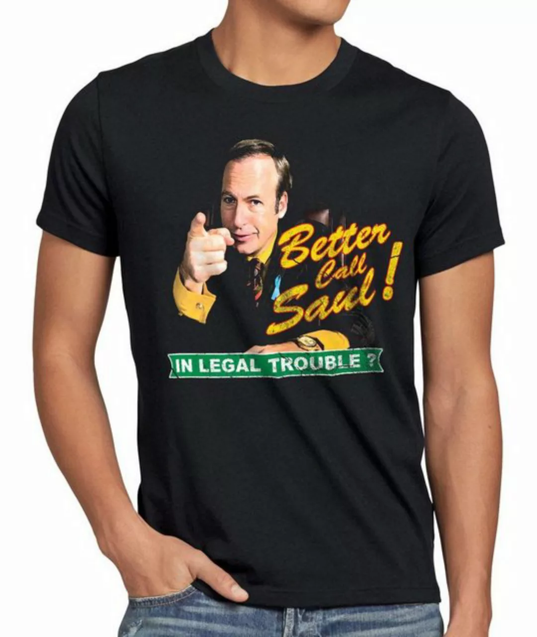 style3 Print-Shirt Herren T-Shirt Better call Saul Goodman breaking heisenb günstig online kaufen