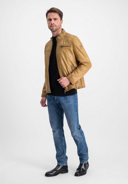 Milestone Lederjacke - Hochwertige Lammnappa Lederjacke für Herren - MSMarc günstig online kaufen