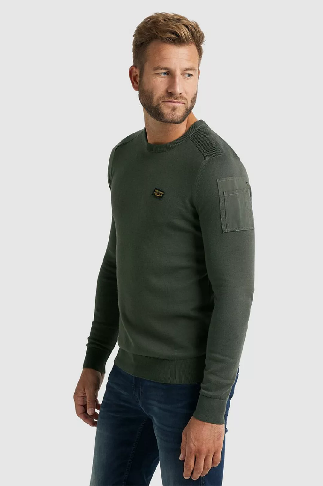 PME Legend Herren Rundhals Pullover R-NECK AMERICAN CLASSIC BUCKLEY KNIT - günstig online kaufen