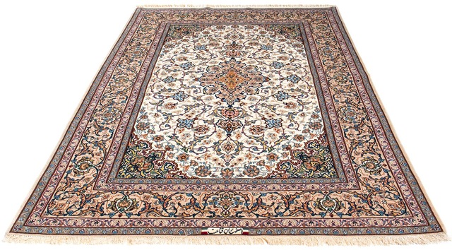 morgenland Orientteppich »Perser - Isfahan - Premium - 229 x 150 cm - beige günstig online kaufen
