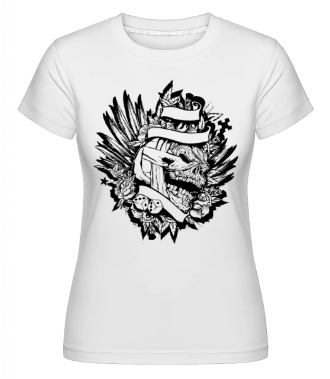 Mumifizierter Totenkopf Tattoo · Shirtinator Frauen T-Shirt günstig online kaufen