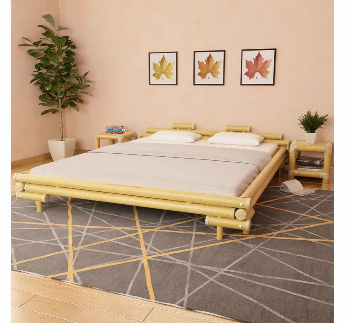 furnicato Bett Bettgestell Bambus 180×200 cm günstig online kaufen