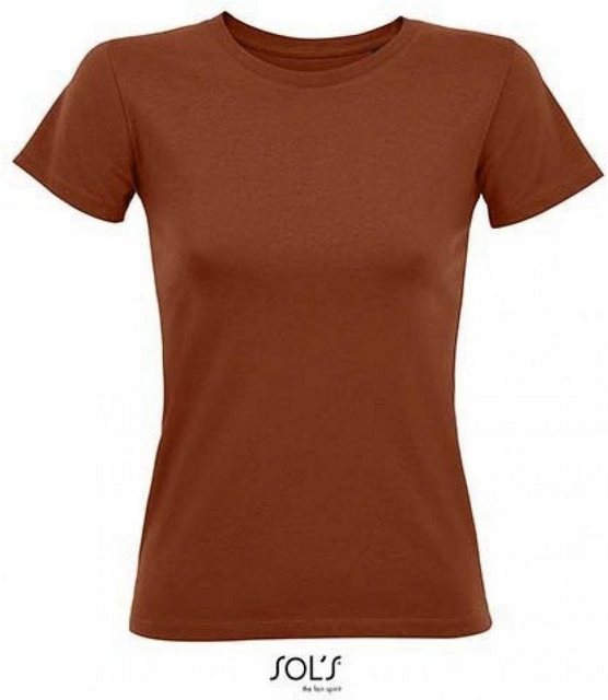 SOLS Rundhalsshirt Damen Round Neck Fitted T-Shirt Regent günstig online kaufen