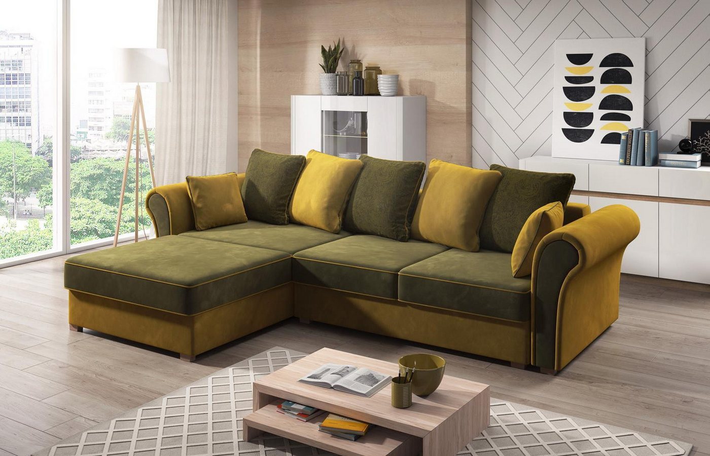 Xlmoebel Ecksofa Wohnlandschaft in L-Form mit Designer-Ecke, Sofa und Polst günstig online kaufen