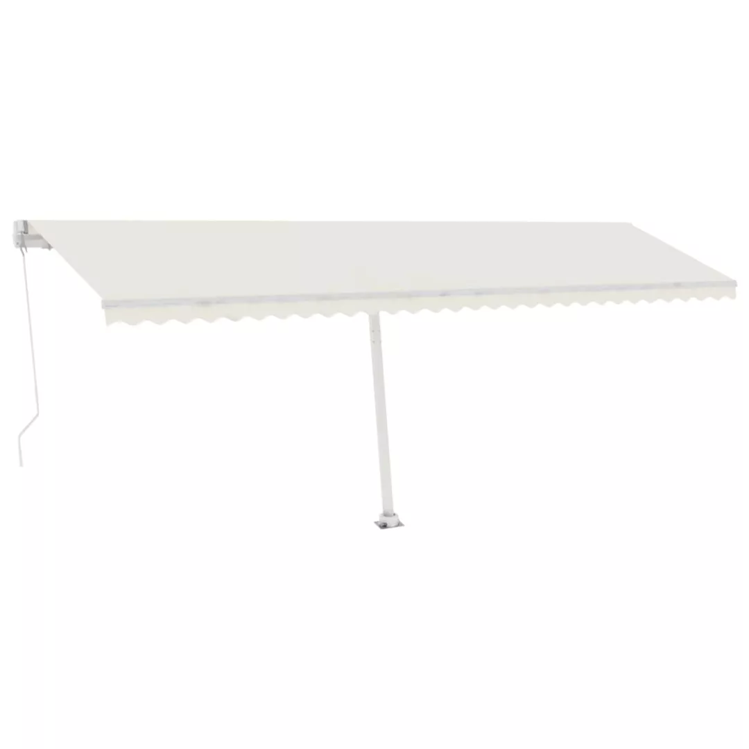 Standmarkise Einziehbar Handbetrieben 600x300 Cm Cremeweiß günstig online kaufen