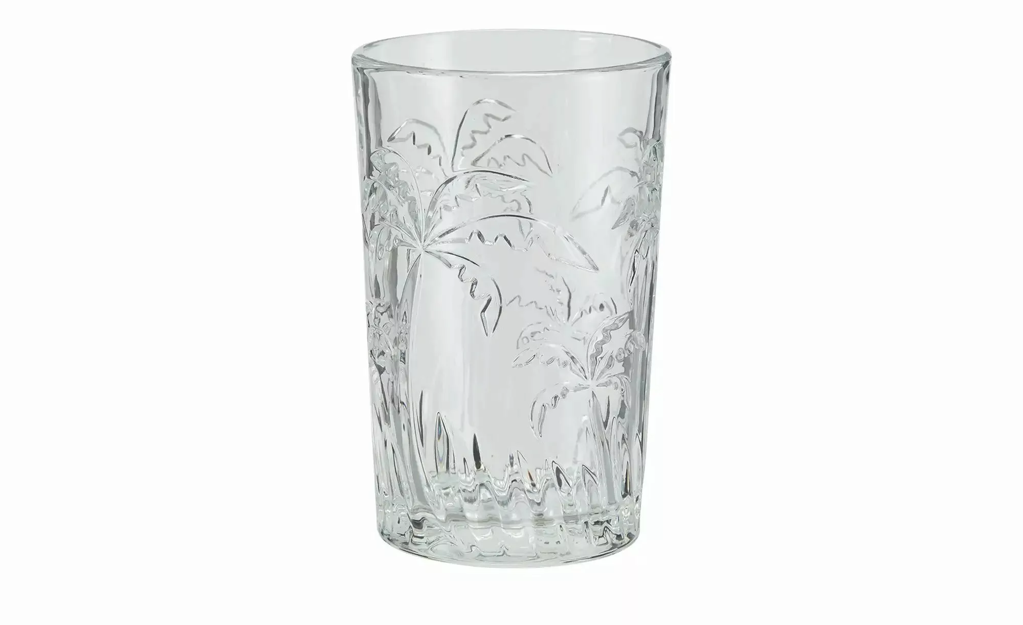 Trinkglas Palmen   ¦ transparent/klar ¦ Glas ¦ Maße (cm): H: 12,5  Ø: 8 Glä günstig online kaufen