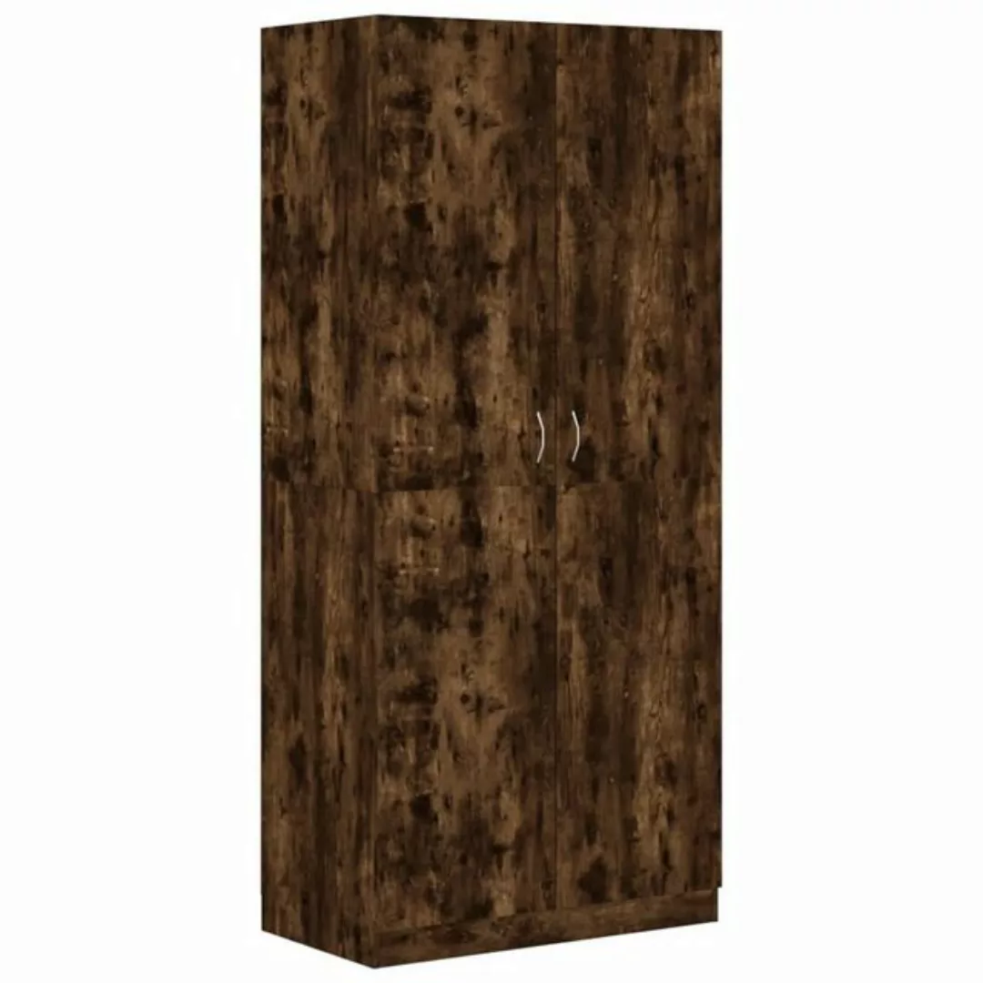 furnicato Kleiderschrank Räuchereiche 90x52x200 cm Holzwerkstoff günstig online kaufen