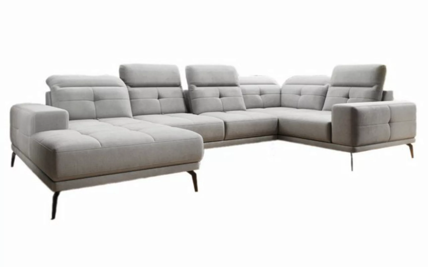 Luxusbetten24 Sofa Designer Sofa Nerio, mit verstellbarer Kopf- und Rückenl günstig online kaufen