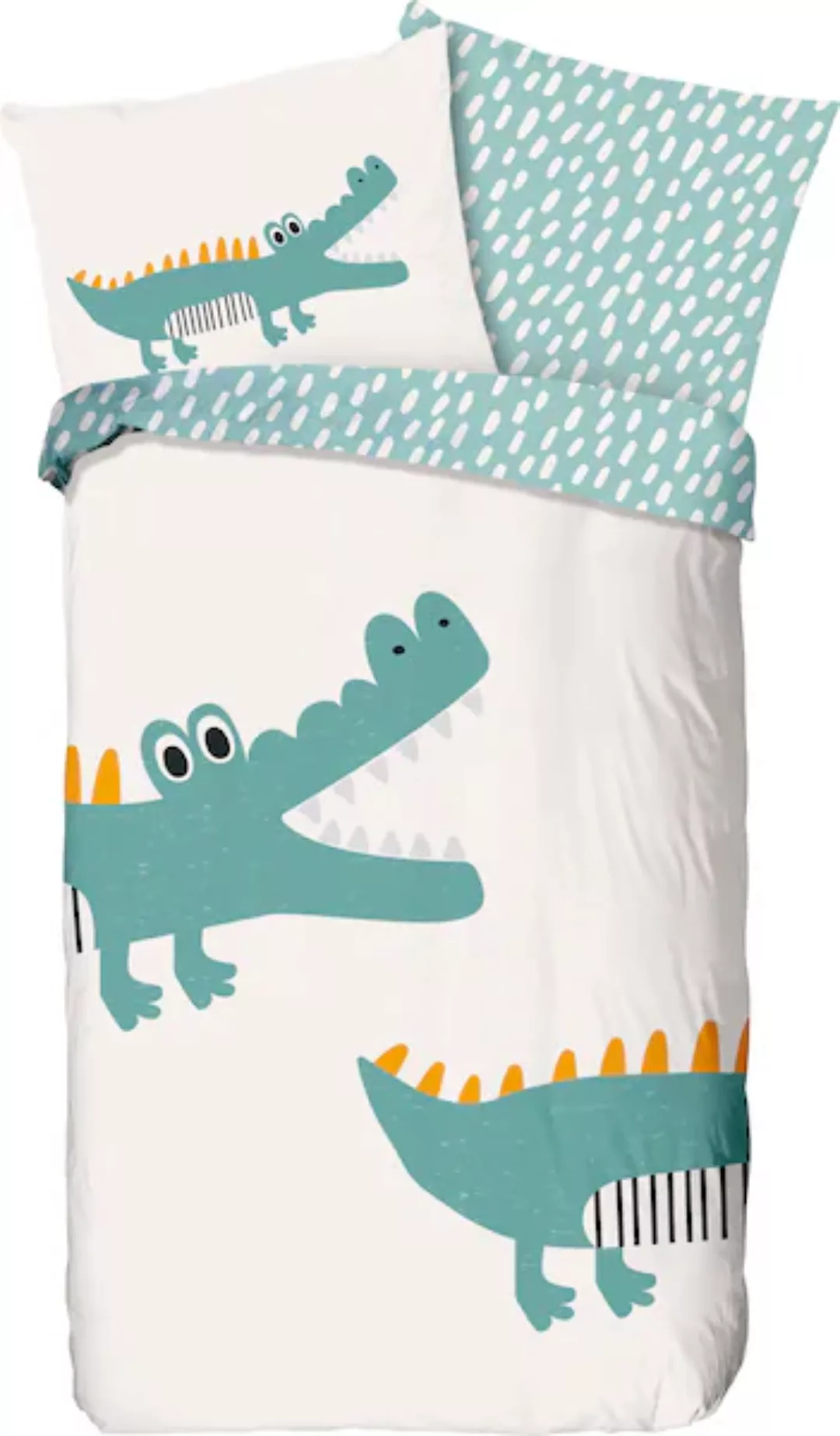 good morning Kinderbettwäsche »Crocodile«, (2 tlg.), mit Krokodil günstig online kaufen