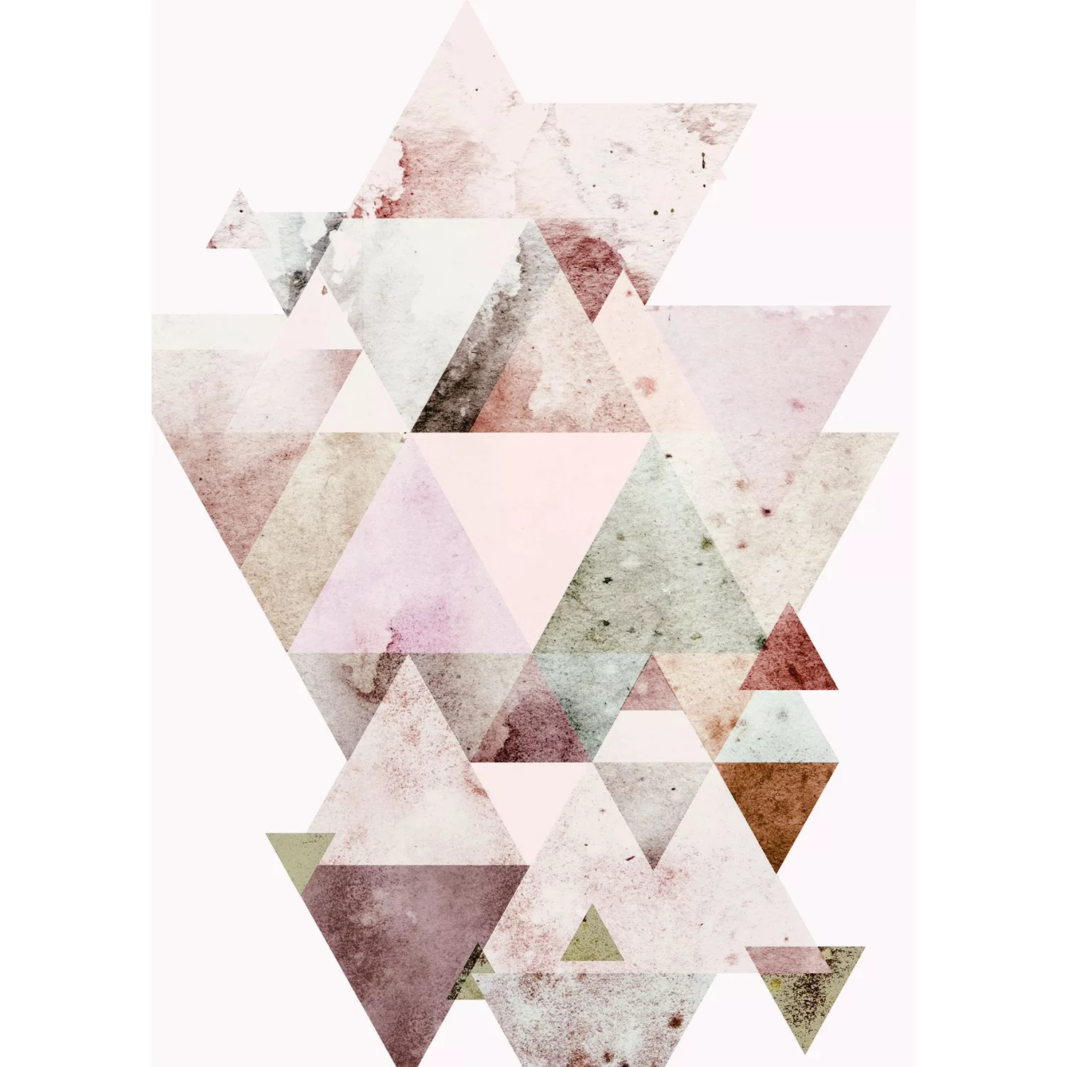 Komar Poster »Triangles Red«, Formen-Kunst, (1 St.) günstig online kaufen
