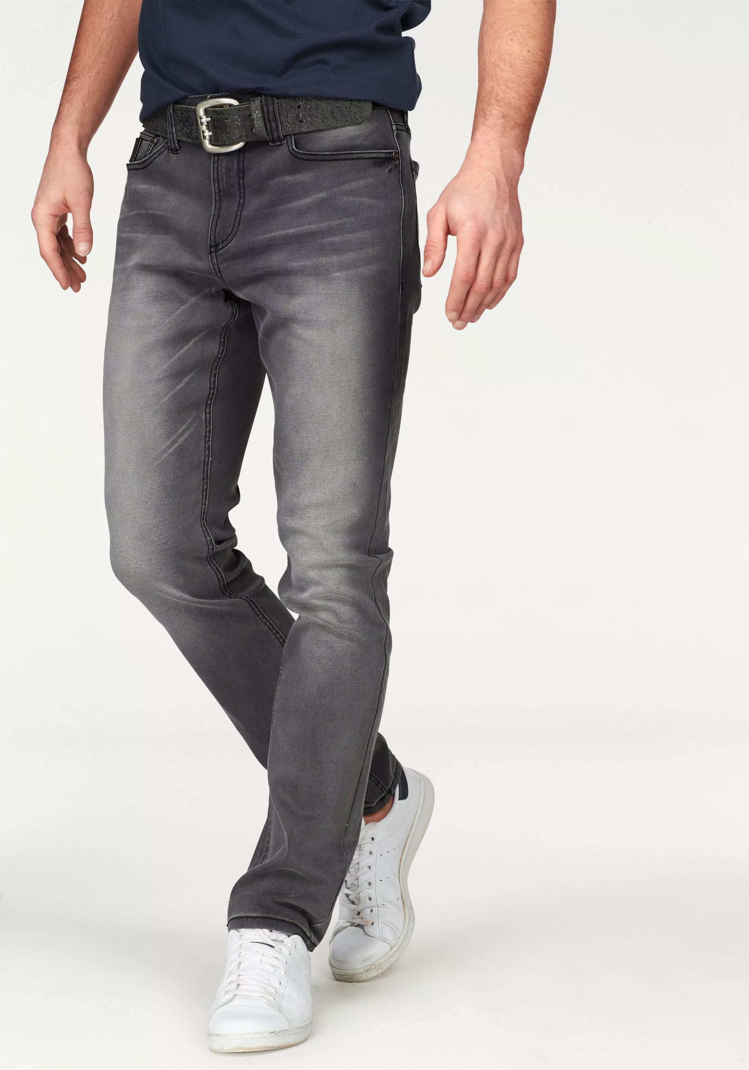 Bruno Banani Straight-Jeans "Hutch", gerade Beinform, teilweise mit modisch günstig online kaufen