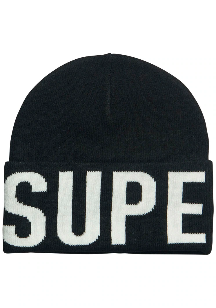 Superdry Strickmütze "BRANDED KNITTED BEANIE HAT" günstig online kaufen