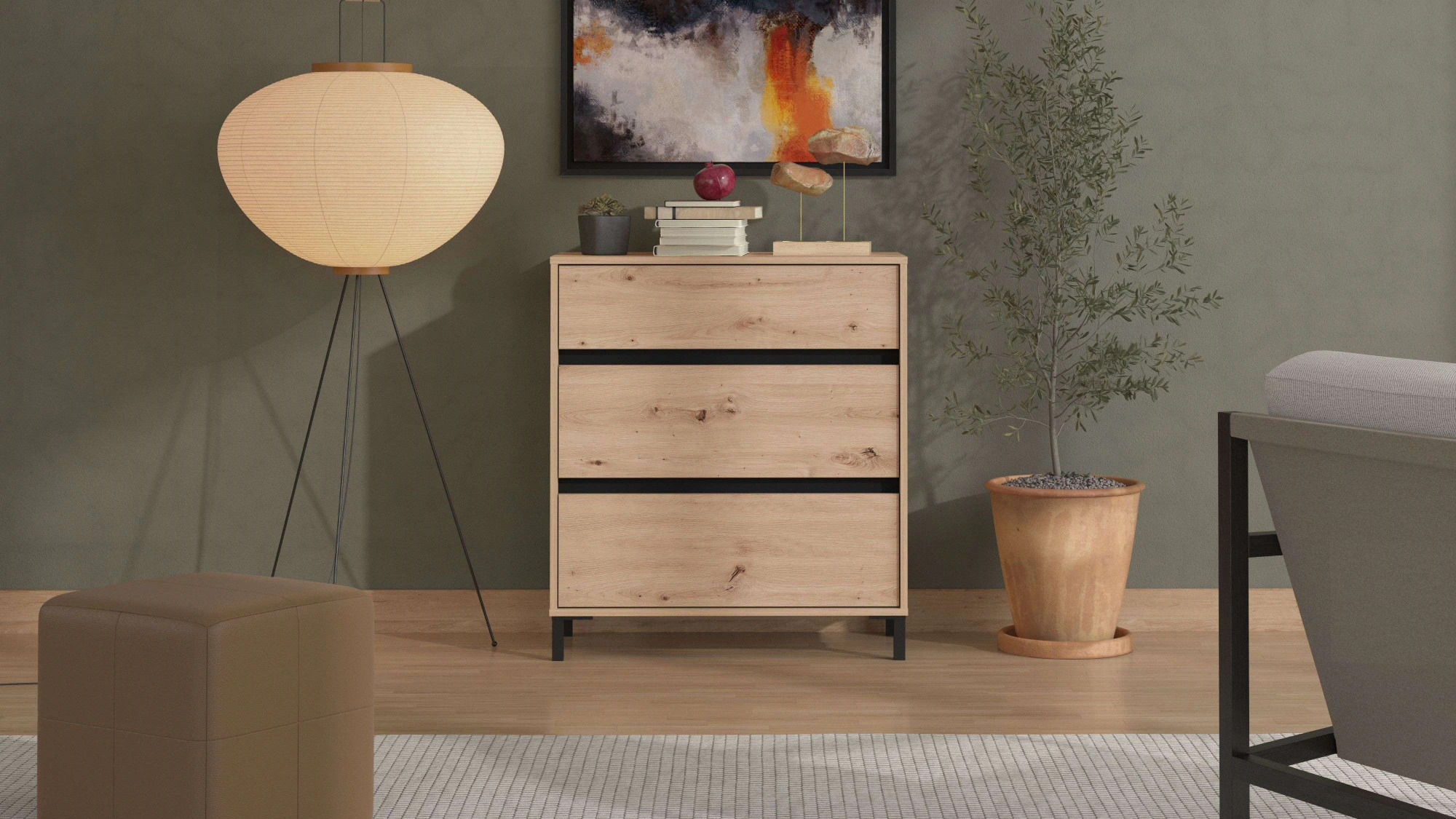 INOSIGN Kommode "Marron, Schubkastenkommode, Höhe 90 cm, Breite 80 cm", Bre günstig online kaufen