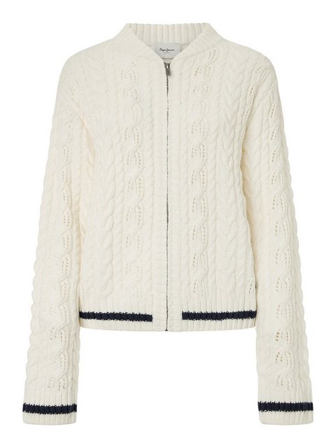 Pepe Jeans Strickjacke HADA (1-tlg) Lochmuster günstig online kaufen