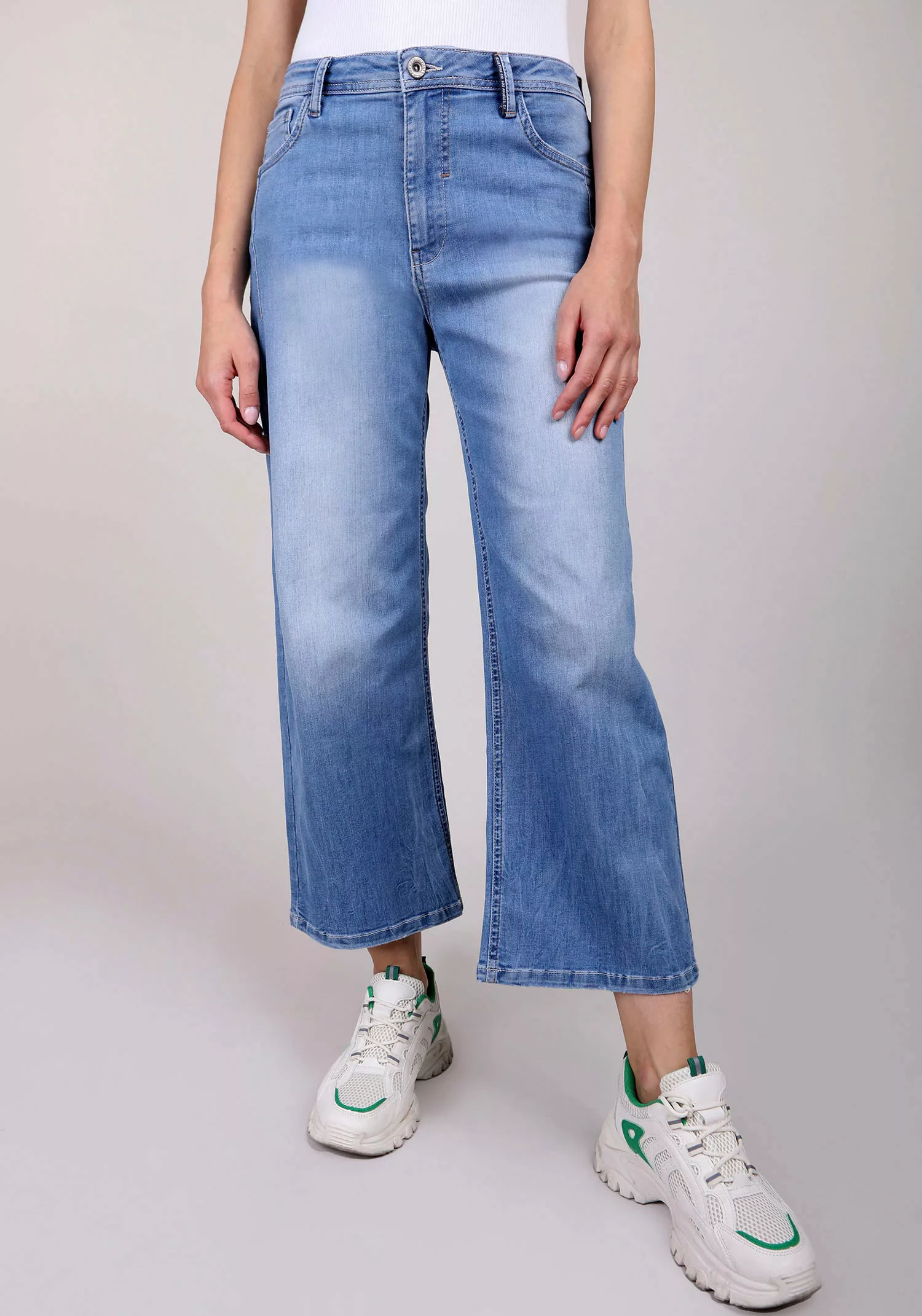 BLUE FIRE Weite Jeans JUDY in Länge 32 mit Elasthan für Bequemlichkeit günstig online kaufen