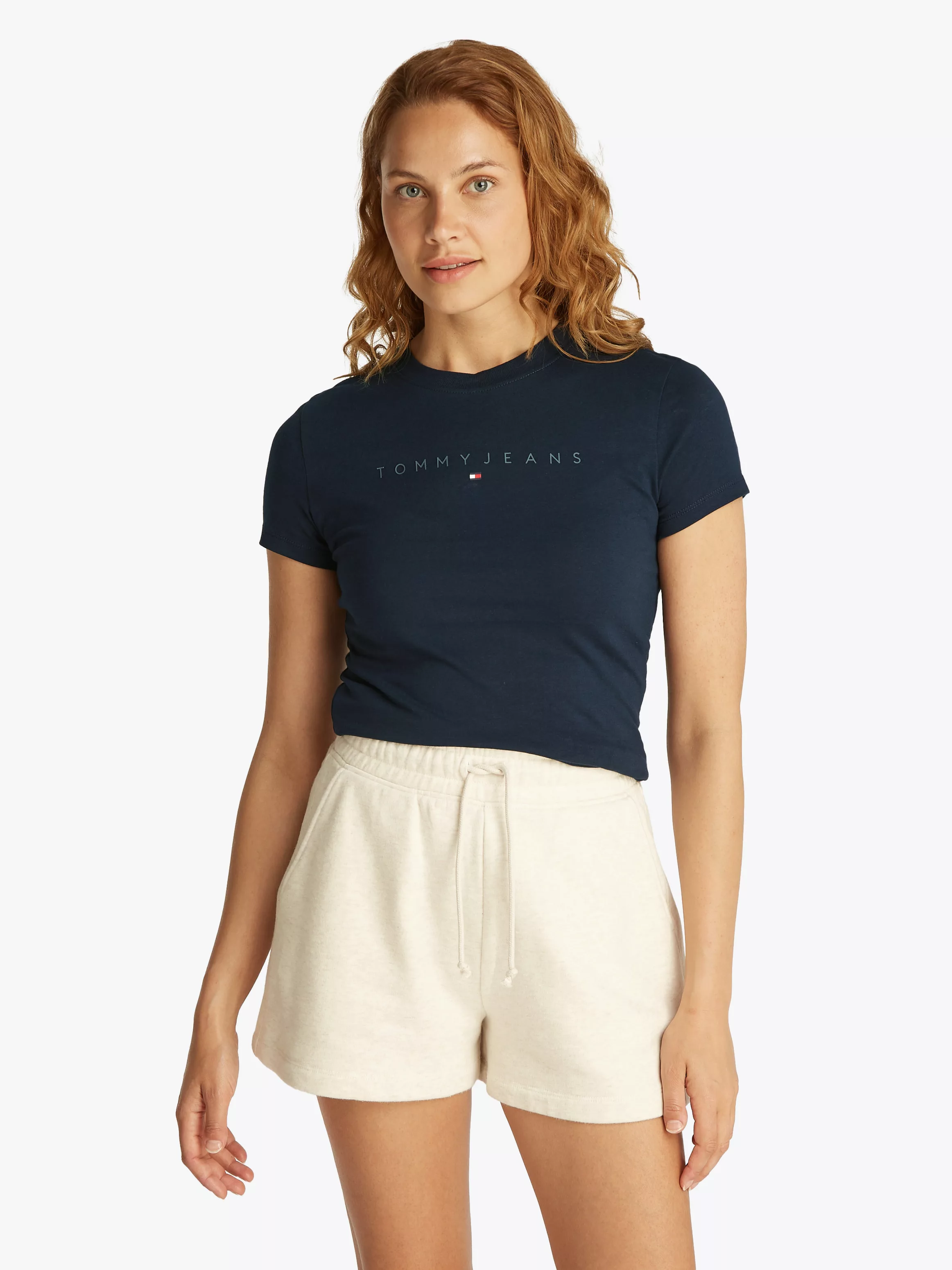 Tommy Jeans Curve T-Shirt "TJW SLIM TONAL LINEAR TEE EXT", in Großen Größen günstig online kaufen