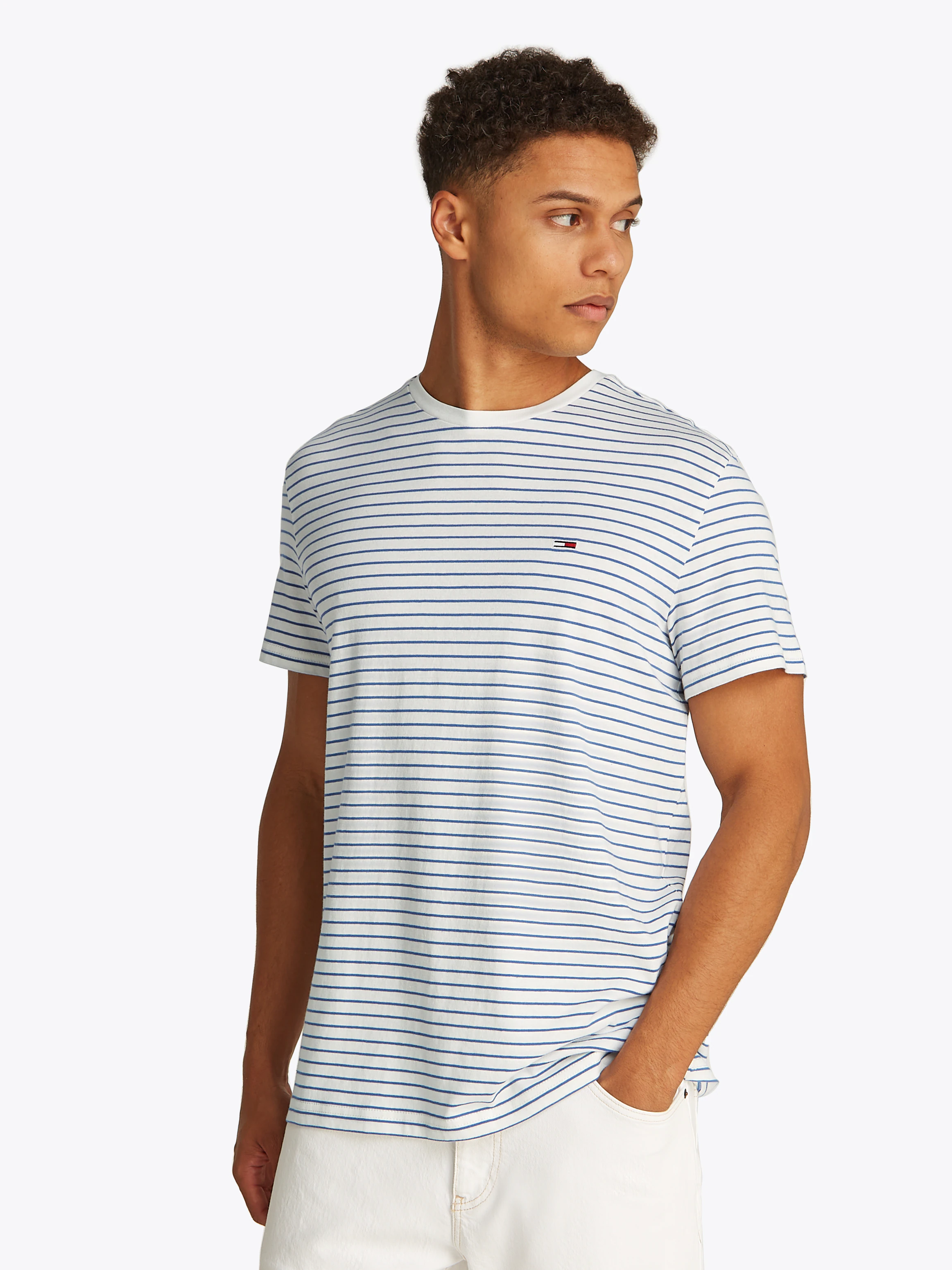 Tommy Jeans Rundhalsshirt "TJM SLIM STRIPE TEE" günstig online kaufen