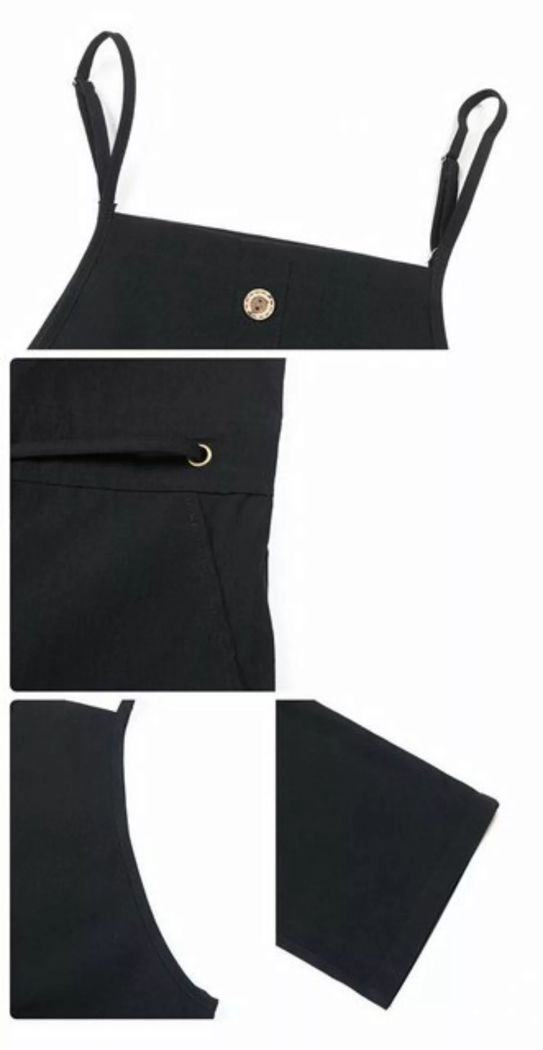 AFAZ New Trading UG Jumpsuit Damen-Overall mit legeren Hosenträgern und Knö günstig online kaufen