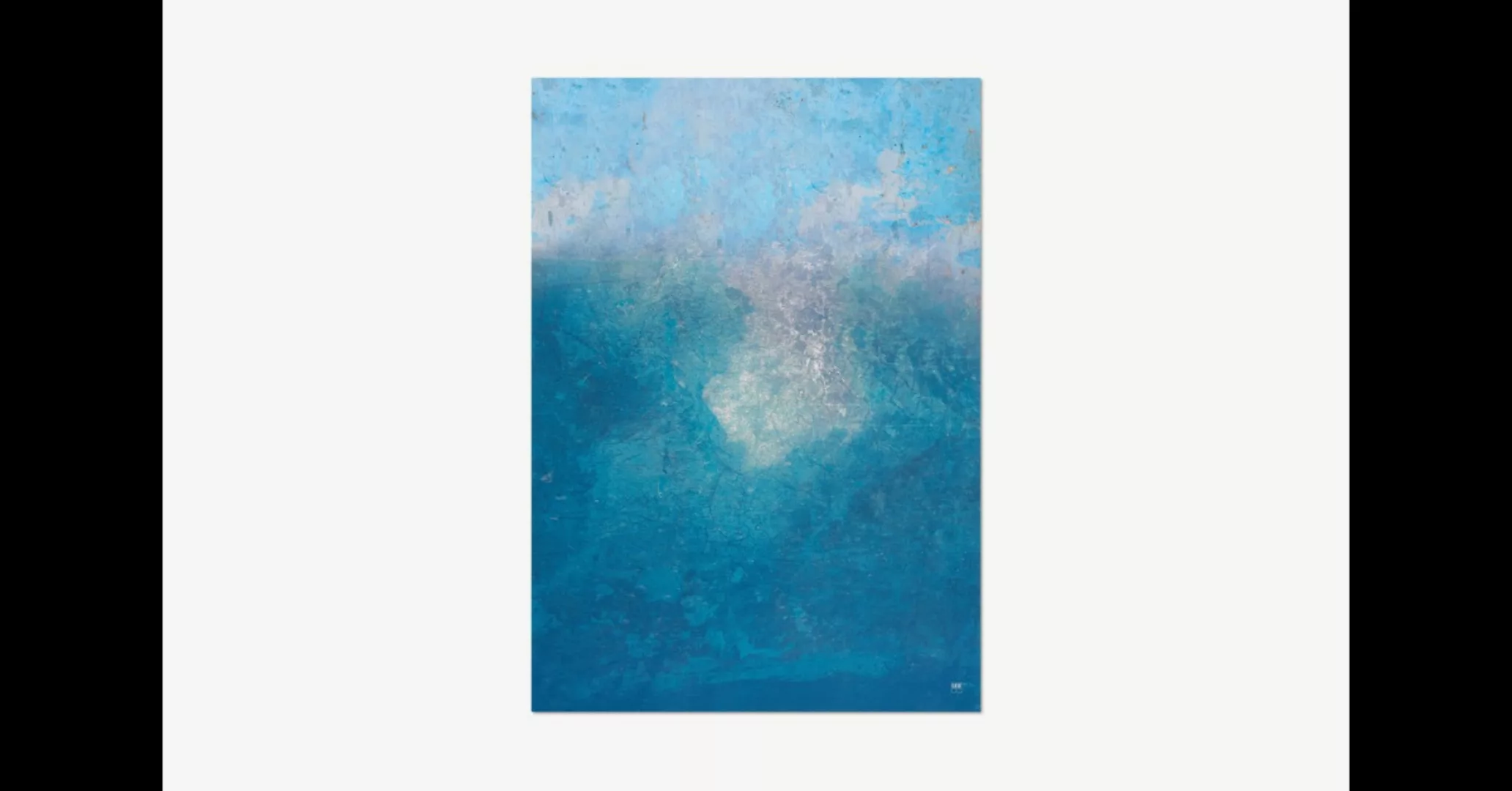 David & David Studio Blue Impact Kunstdruck von Laurence David (50 x 70 cm) günstig online kaufen