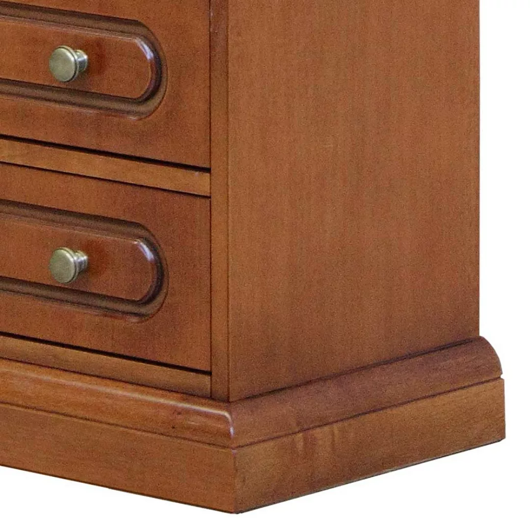 Regal mit zwei Schubladen in Nussbaumfarben klassischen Stil günstig online kaufen