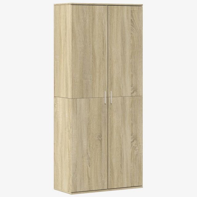vidaXL Fächerschrank Highboard Sonoma-Eiche 80x35x180 cm Holzwerkstoff günstig online kaufen